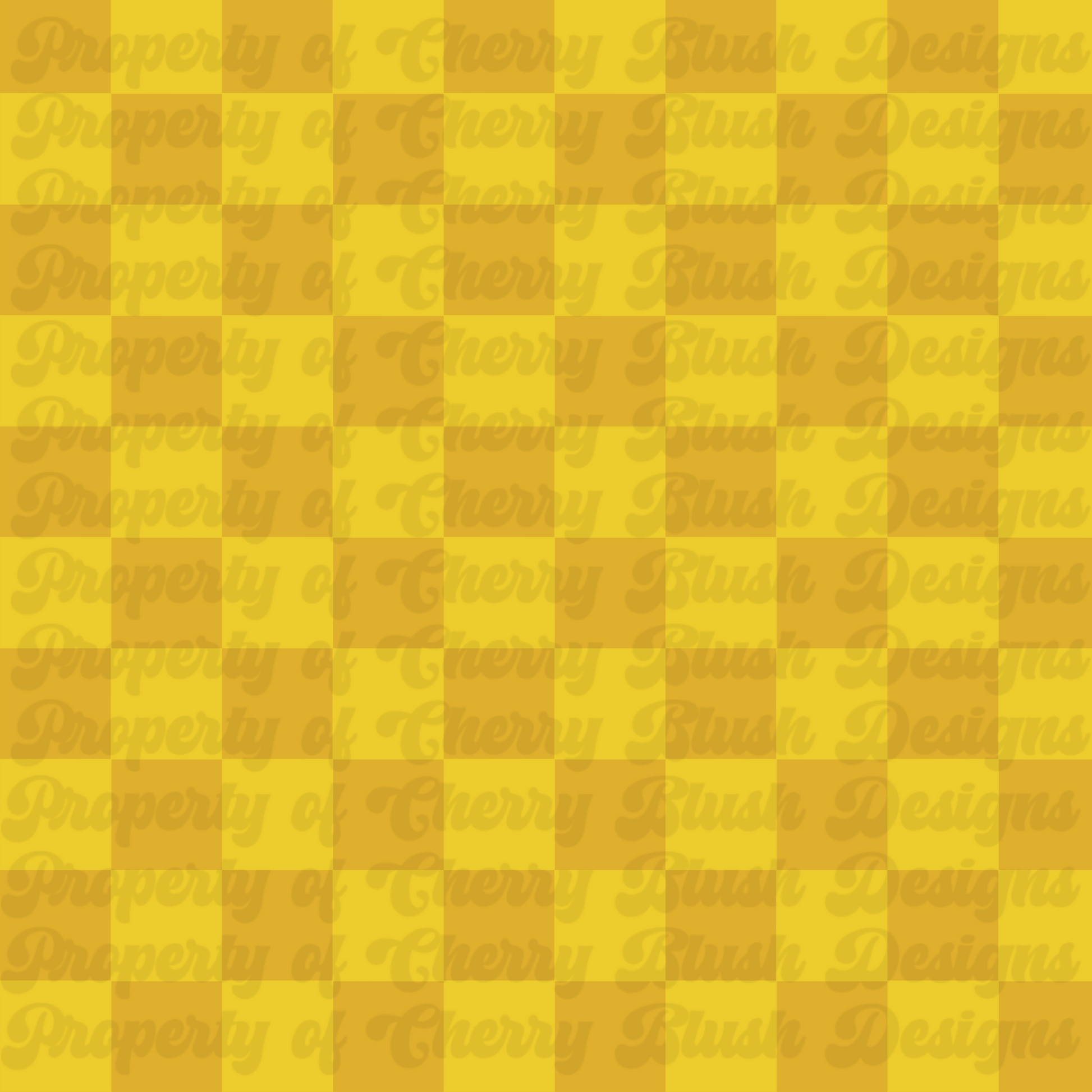 Vintage Baby Coord Mustard Checkered Seamless