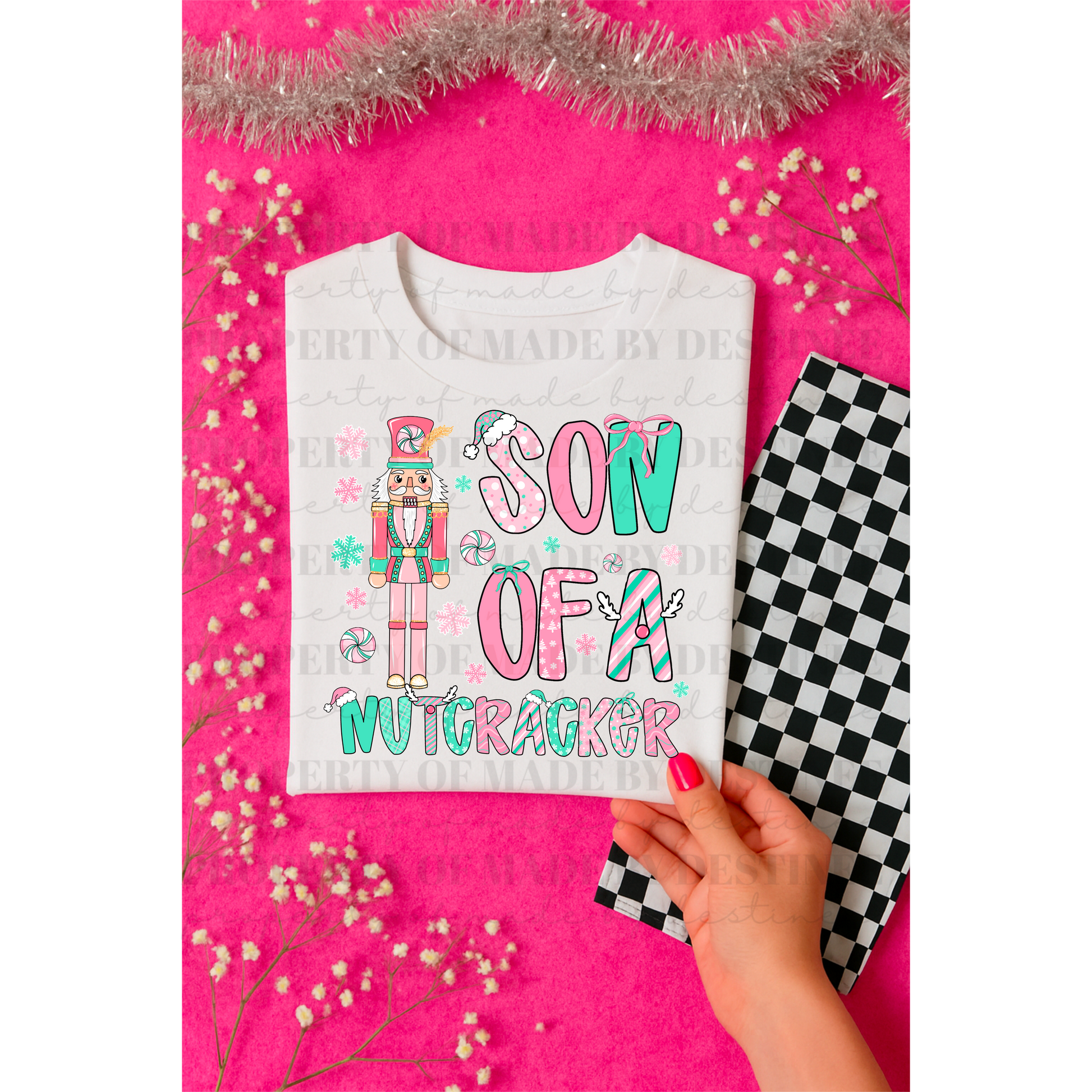 Son of a Nutcracker PNG | Funny Christmas Nutcracker Sublimation Design | Holiday Digital Download for Shirts & Mugs