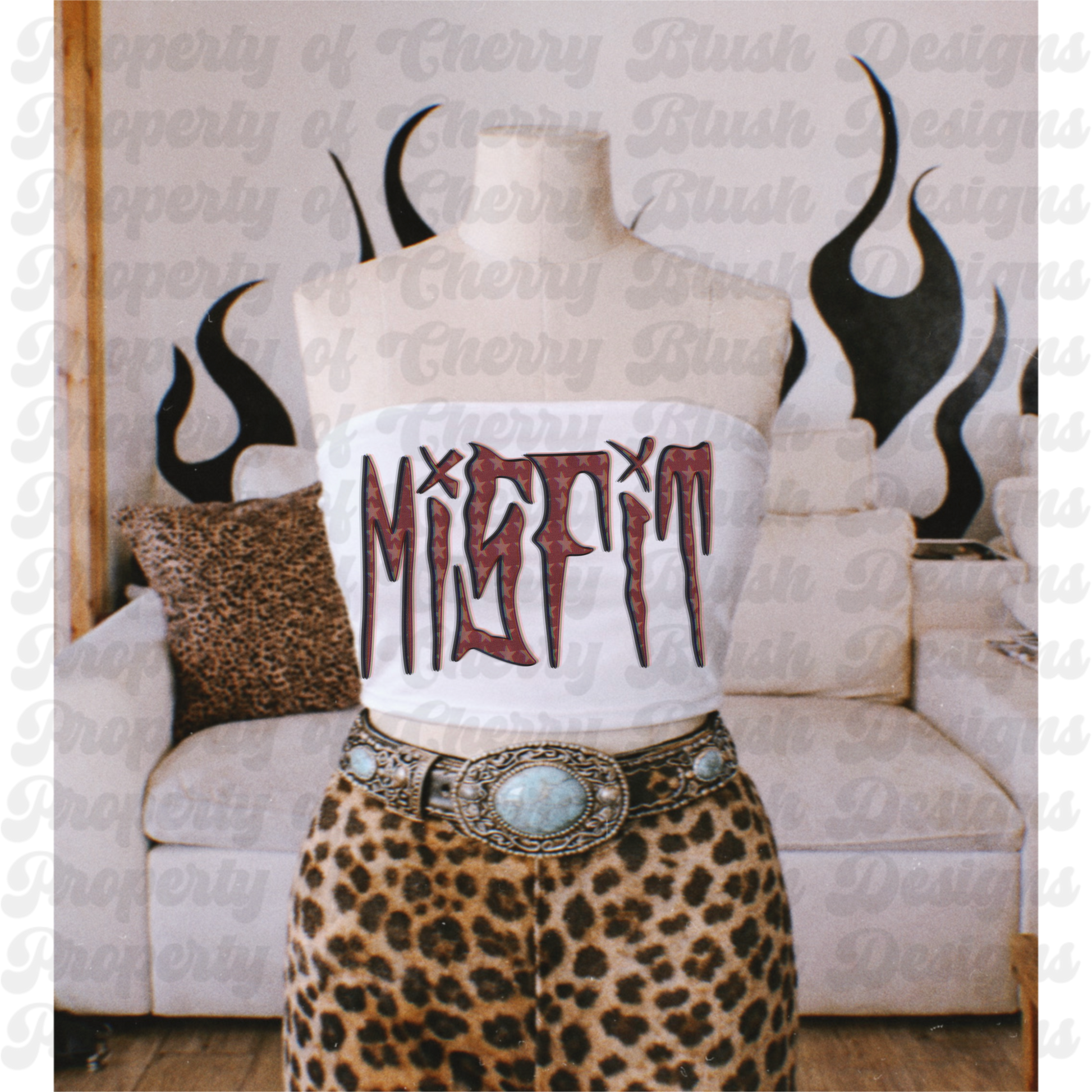 Misfit Graphic PNG | Edgy Aesthetic PNG | Y2K Grunge Design | Alternative Fashion PNG