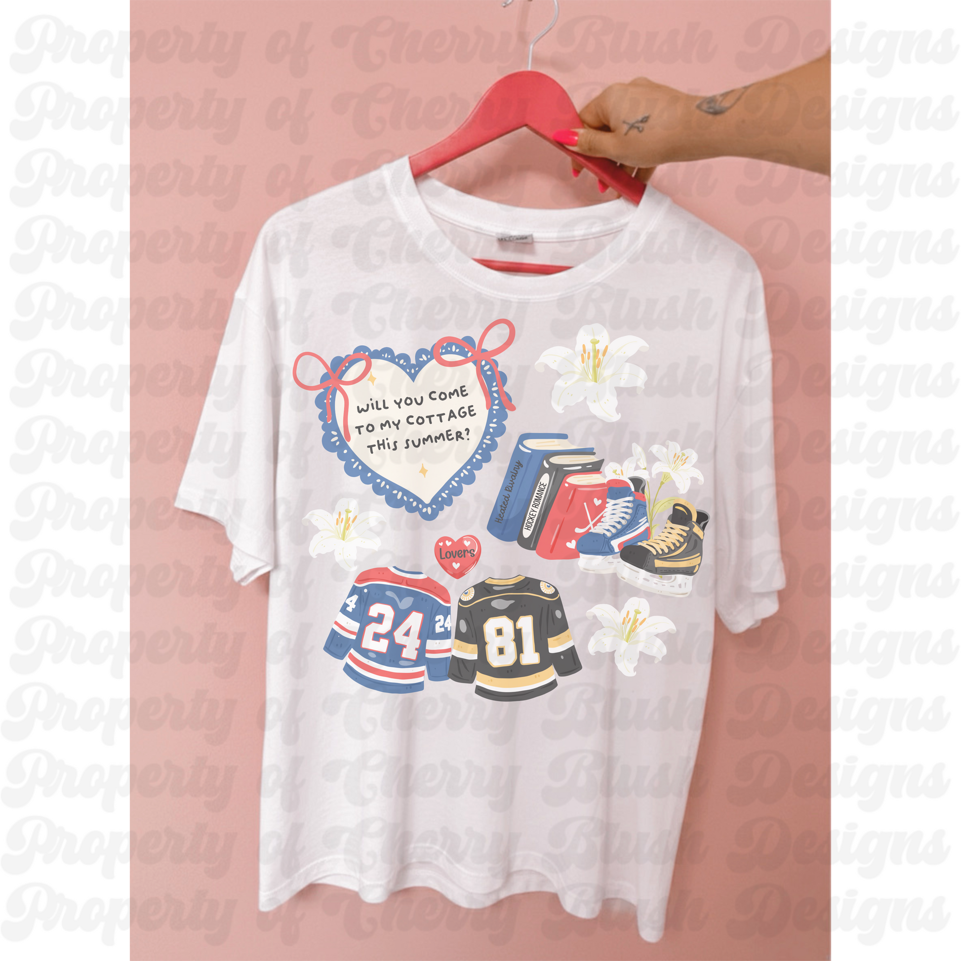 Hockey Cottagecore PNG | Romantic Sports Shirt Design