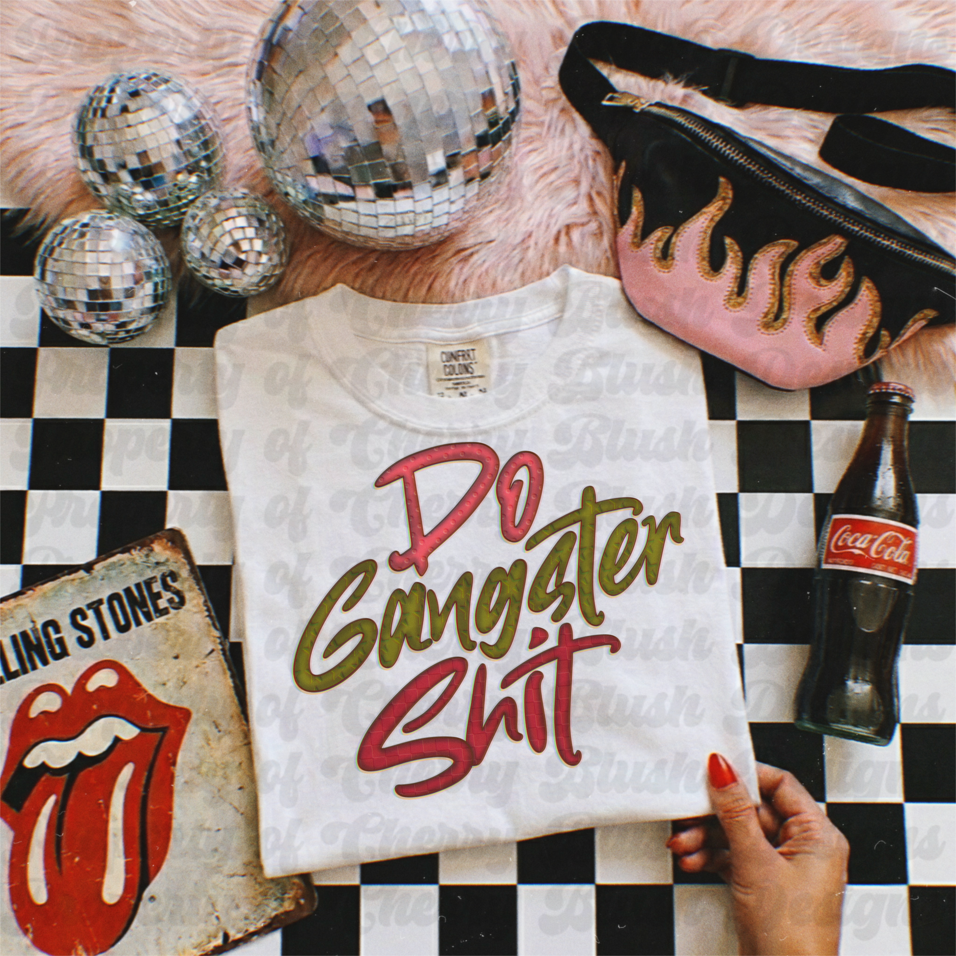 Do Gangster Shit PNG | Retro Graphic PNG | Y2K Sublimation Design | Edgy Quote PNG
