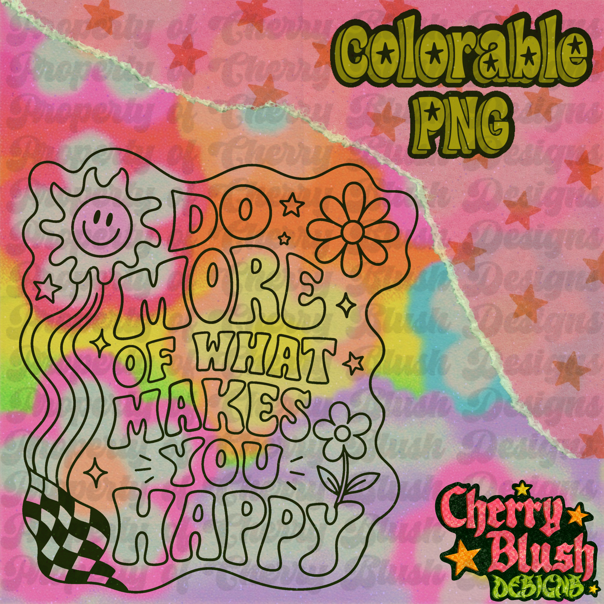 Do More of What Makes You Happy | Colorable PNG