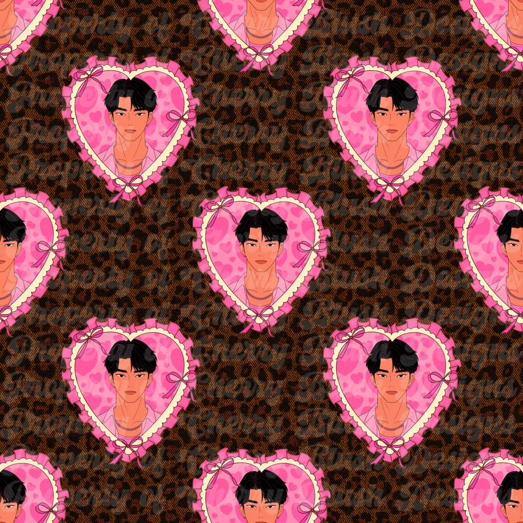 Coquette Valentine Boy Seamless Pattern