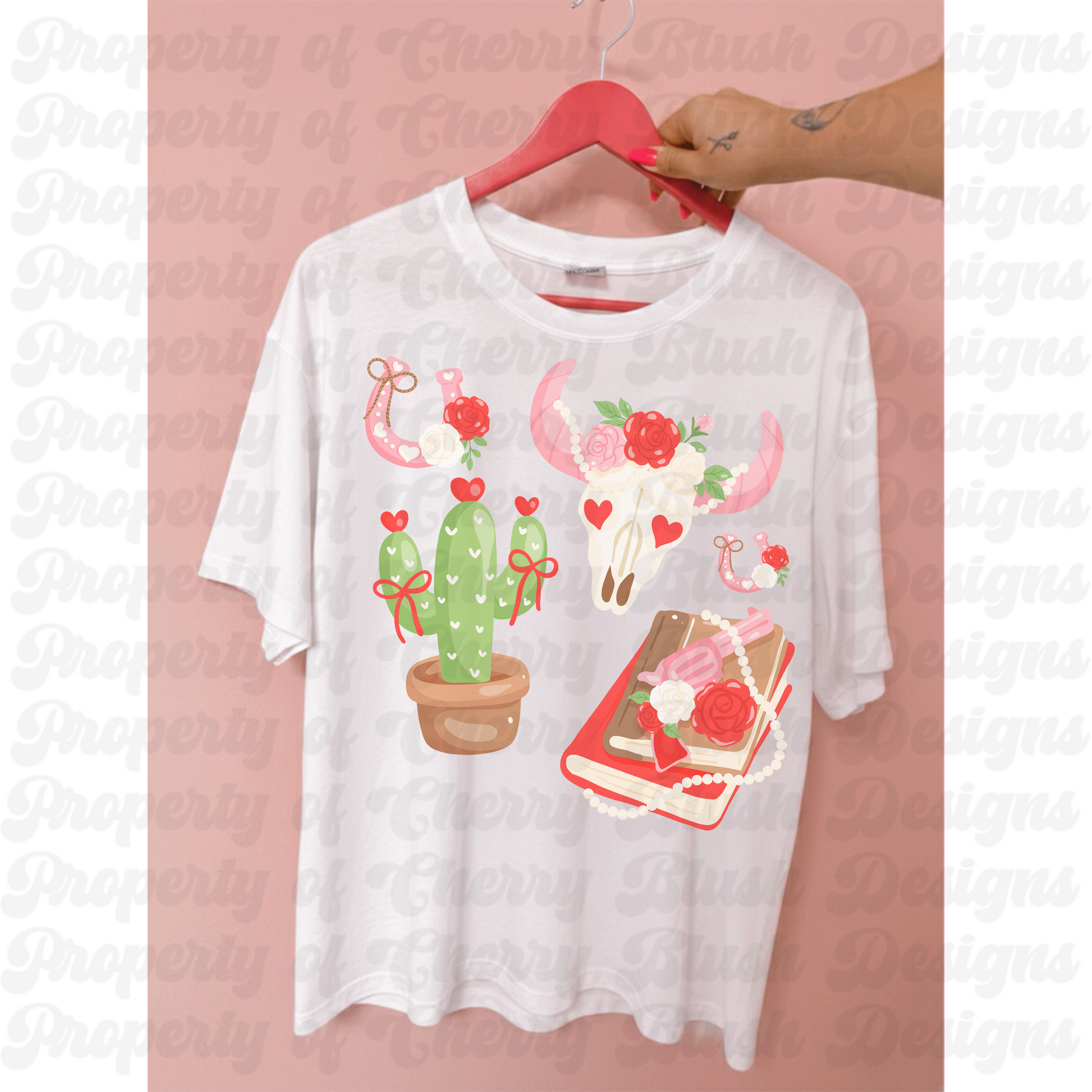Western Romance Reader Collection | Cactus & Skull Bookish Graphic Tee