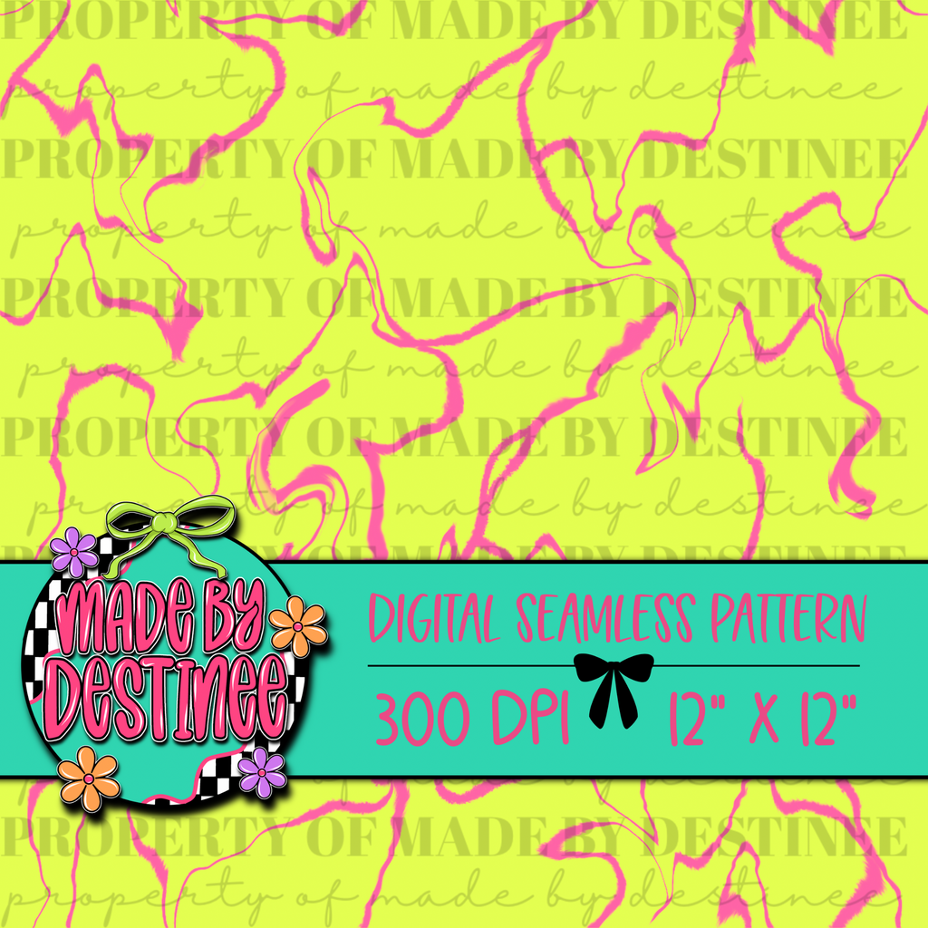 Neon Lightning Seamless PNG