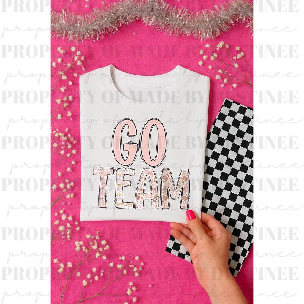 School Spirit Alpha Set – Cheer, Football, & Game Day Letters PNG