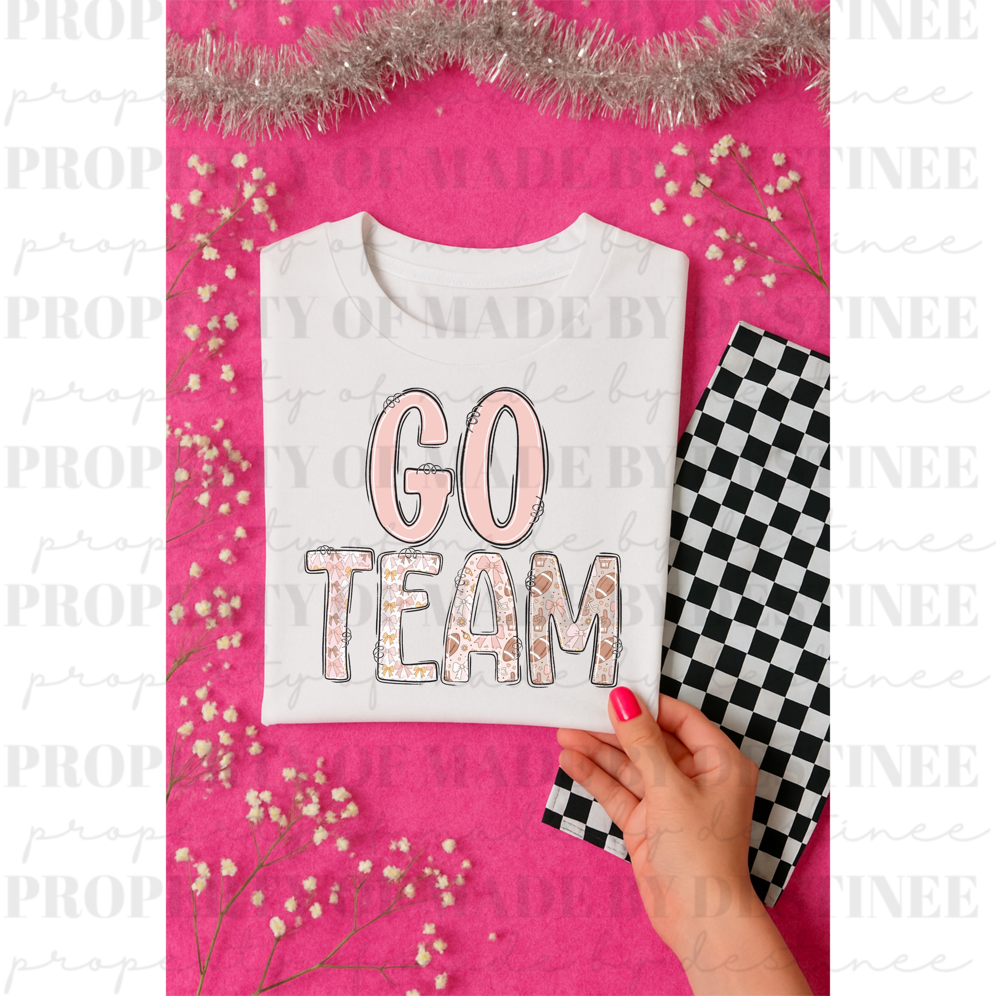 School Spirit Alpha Set – Cheer, Football, & Game Day Letters PNG