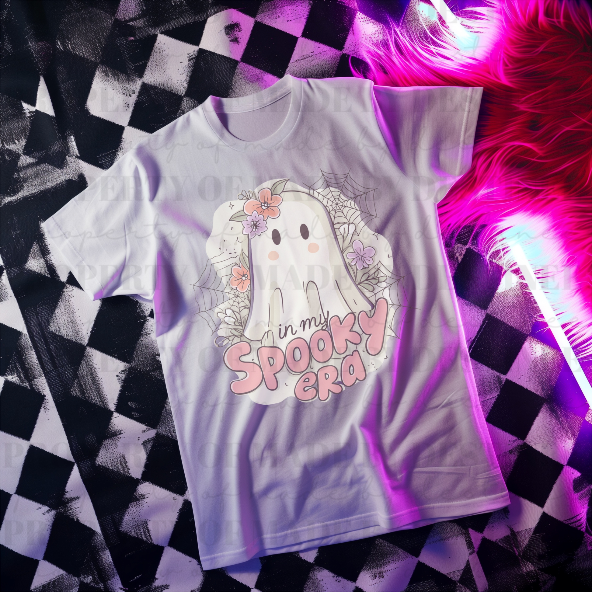 FREEBIE In My Spooky Era Ghost PNG | Cute Halloween Floral Design